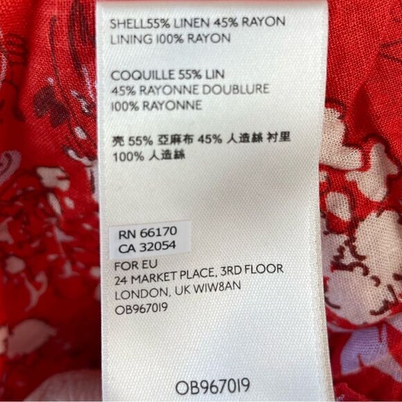 NWOT Free People Linen Blend One Shoulder Midi Dress Size L - Picture 7 of 9